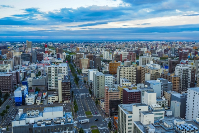 札幌テレビ塔からの展望風景